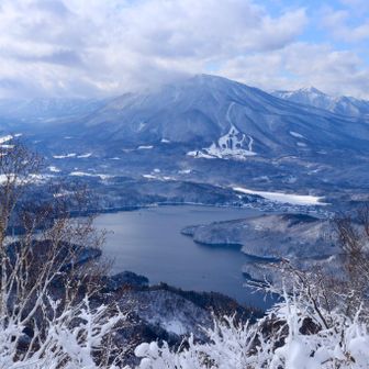 北信五岳の黒姫山と戸隠山と野尻湖が美しい😍
頑張って登ってきた意味があるね😆