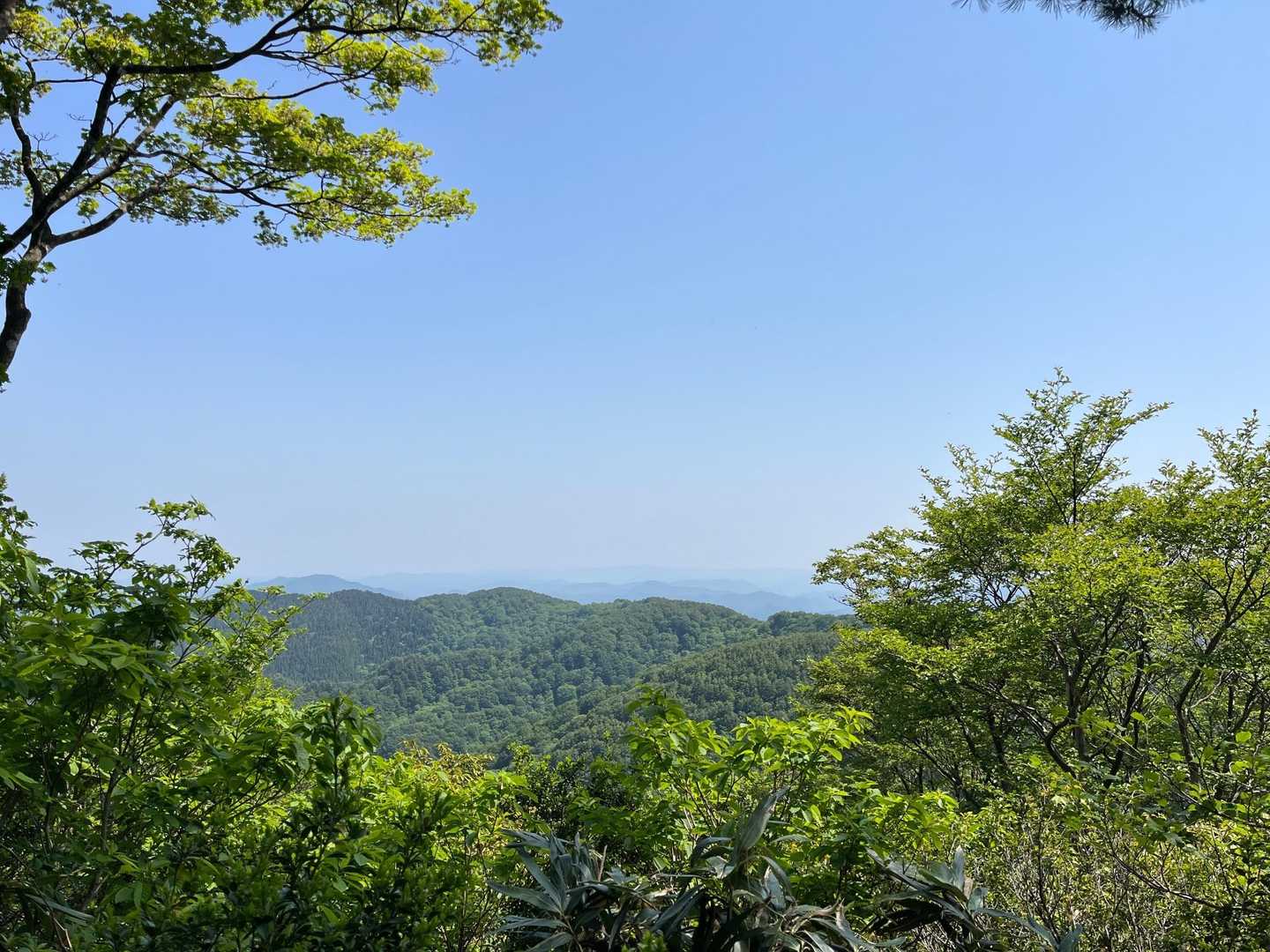うっすら白山⛰が見える😃
