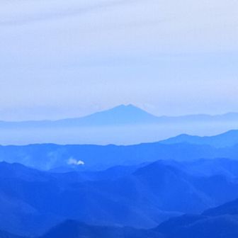 筑波山が見えました