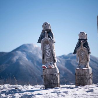 お地蔵様に安全登山を祈る🙏