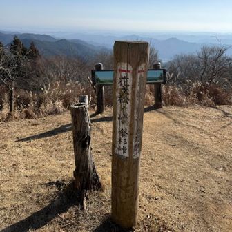 傘杉峠方向で下山