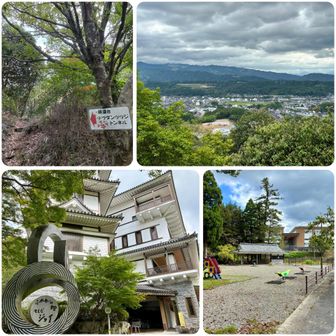 ・展望台(ドウダンツツジのトンネル)
・展望台からの景色✨
・そえだジョイ
　🚻をお借りしました
　20年位前、ここのレストランでミニ新幹線が座席まで料理を運ぶのを見て子供以上に喜んでいた記憶が…🚅
・添田公園
　ここにも🚻あります