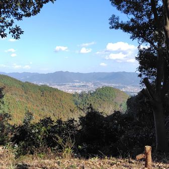 出穂岳山頂からの眺め、
木屋瀬方面