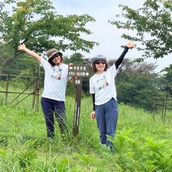 お決まりの山頂での写真！