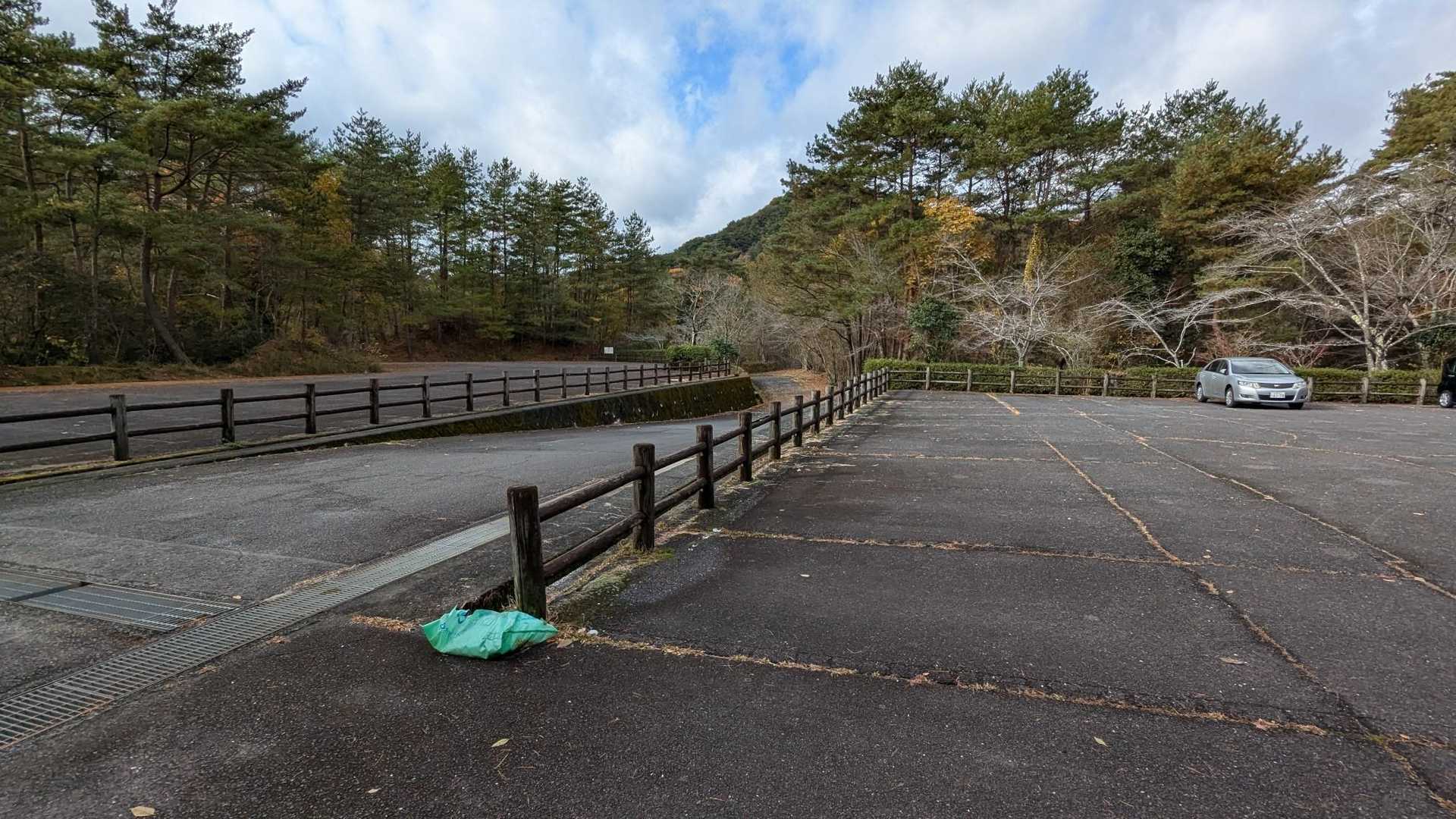 大野自然の森の駐車場🅿️で🚗を停めて