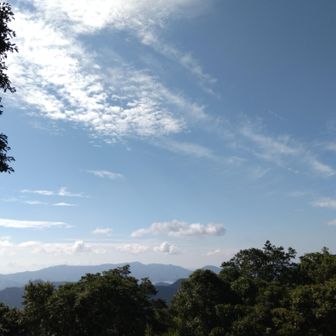 防火広場からの眺めです。9時35分です。