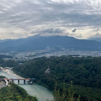 城跡からの展望
恵那山が見えます。