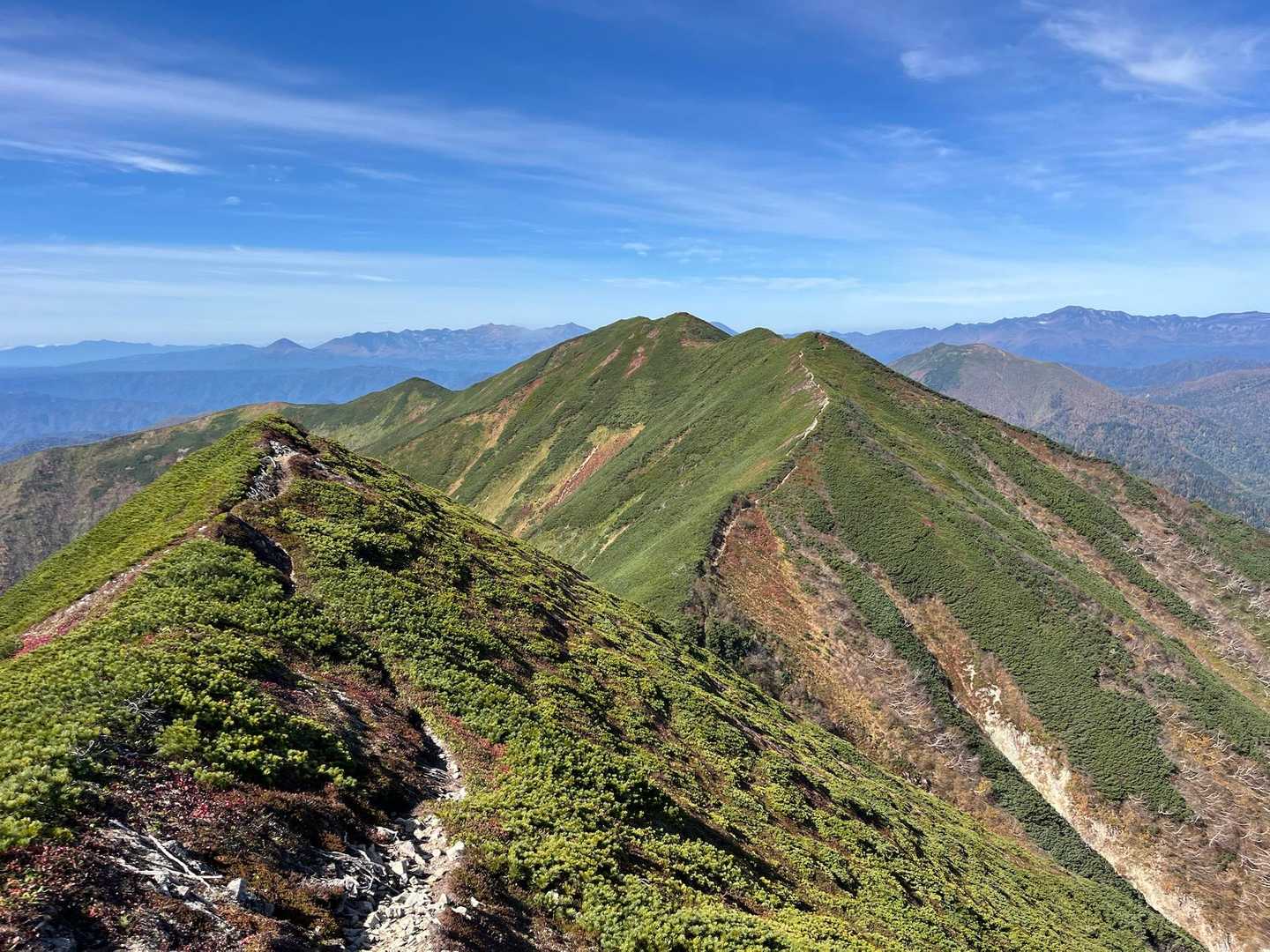 これから向かうウペペサンケ山へ