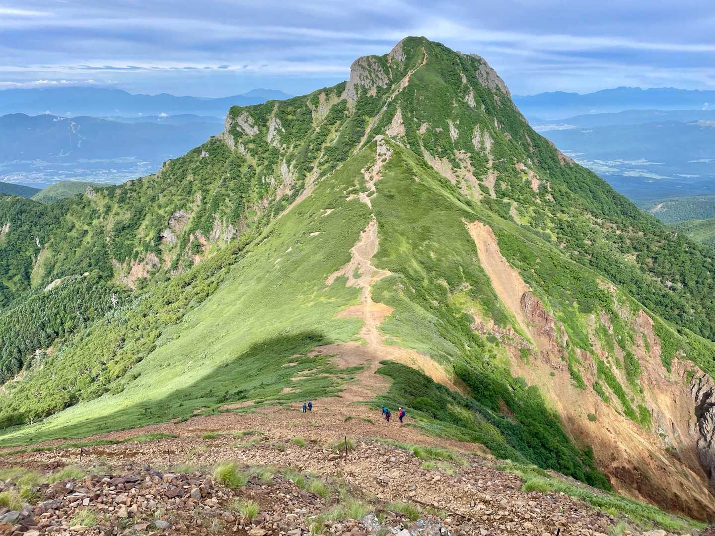 阿弥陀岳への稜線