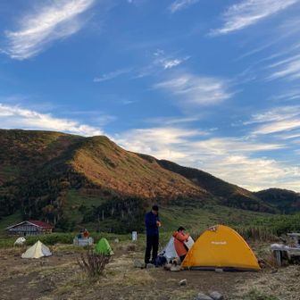 ゆっくりご飯食べてコーヒー飲んで、テント撤収