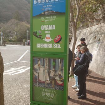 ケーブルカー駅バス停でゴール
