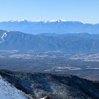 山頂からの中央アルプス