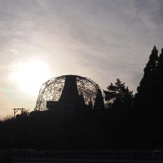 ガーデンテラスの自然体館展望台『六甲枝垂れ』これか