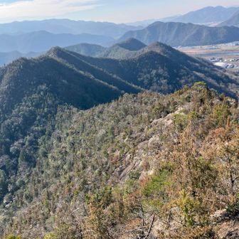ジャンダルムから振り返ると歩いて来た稜線が