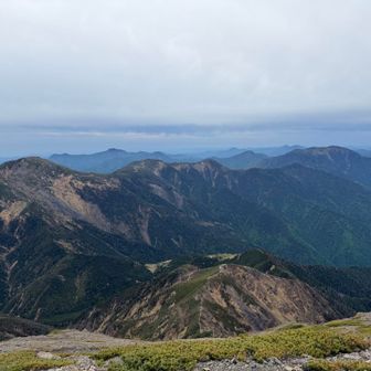 上河内岳〜光岳