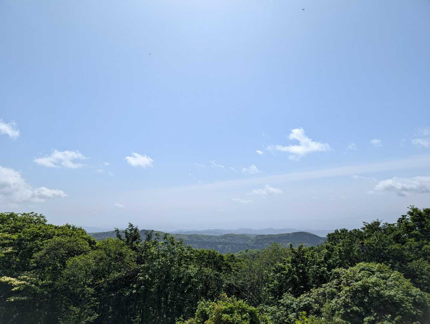 ここからも立山連峰が見えるって…