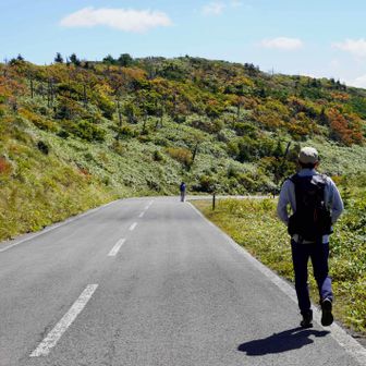 車道を歩いて畚岳登山口へ