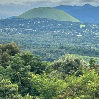 強風の為リフト運休で行けなかった大室山😭