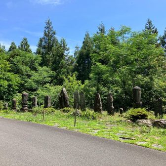 鎌倉時代あたりに建てられた石塔がずらり