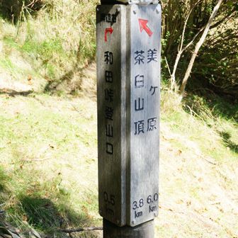 扉峠の登山口