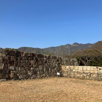 公園の本丸跡から見る忠四郎系の山々