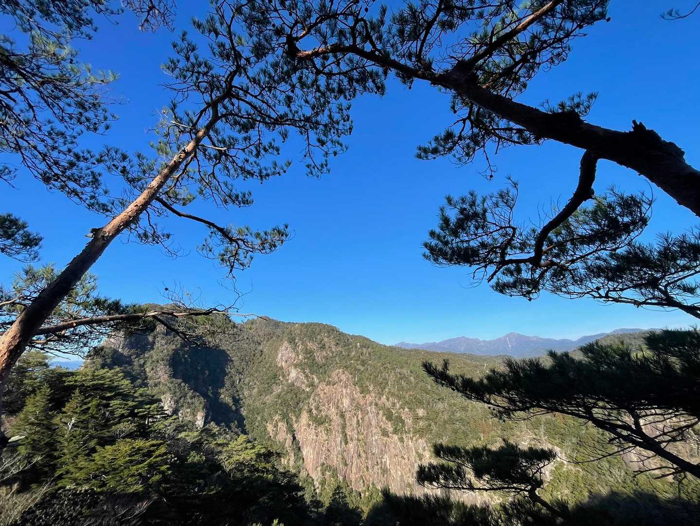 行縢山と鬼の目山を観ながら休憩☕️