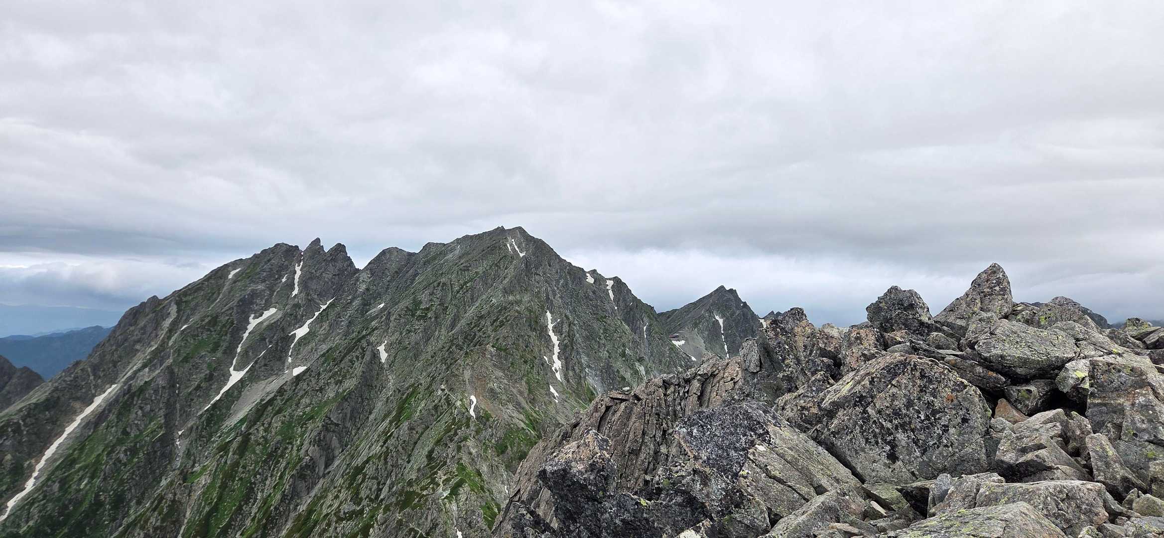 奥穂高岳側