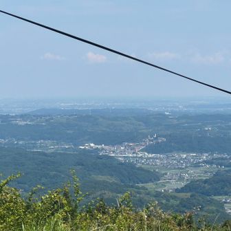 左端に見える白い塔が高崎の観音様⁉️