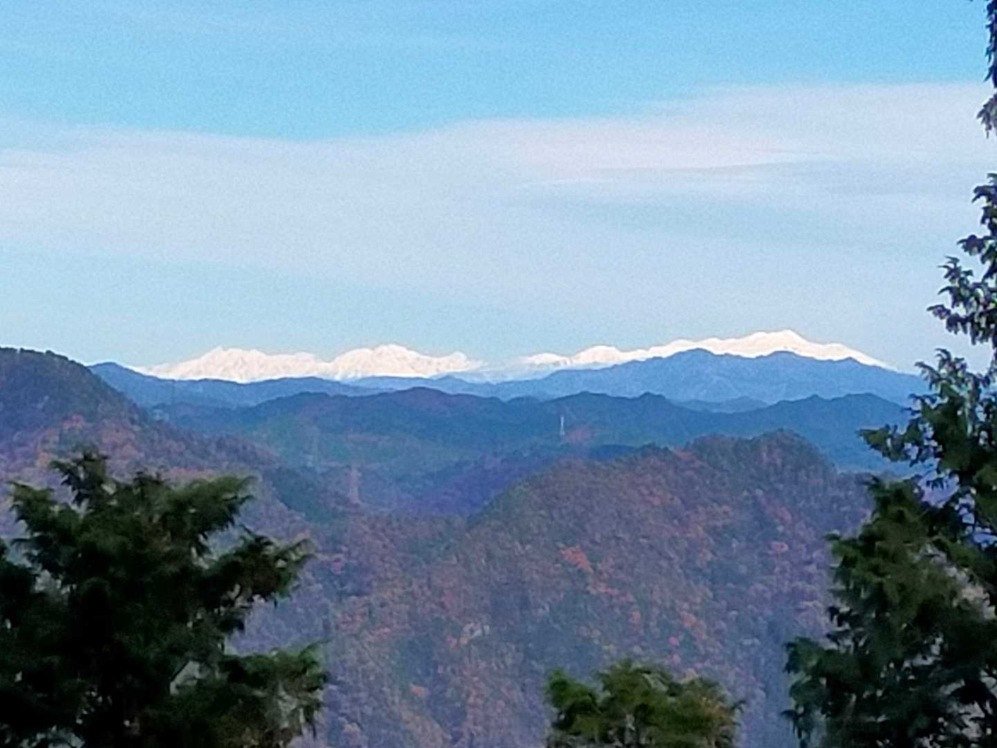 北アルプス！槍ヶ岳も見える！