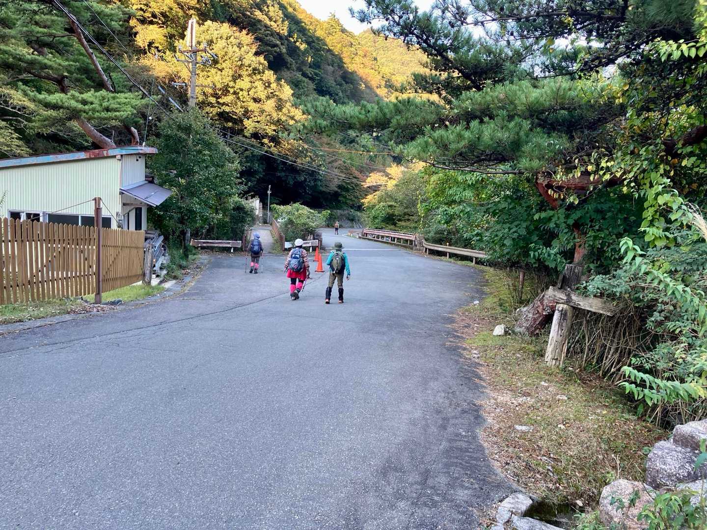 朝明渓谷に出てきました。