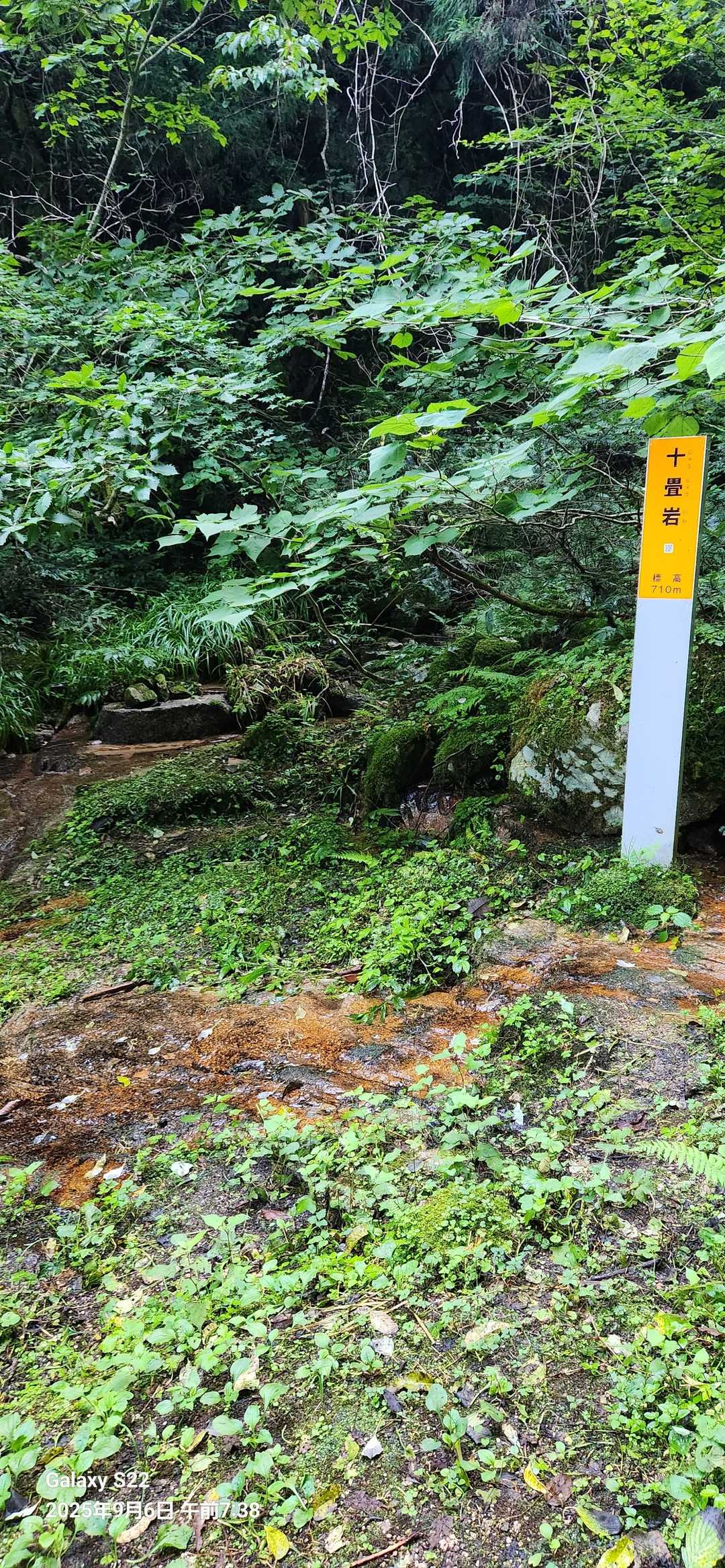 滝があって水が冷たく気持ち良かった😆