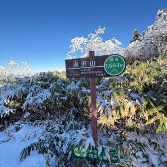 南沢山到着❗️
1564m