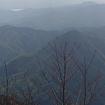 富士山見えないけど、山中湖が見えてます。