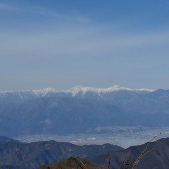 南アルプスが良く見えました。