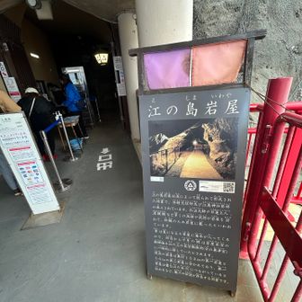 江ノ島岩屋　母たちを待たせてるので入りませんでした。