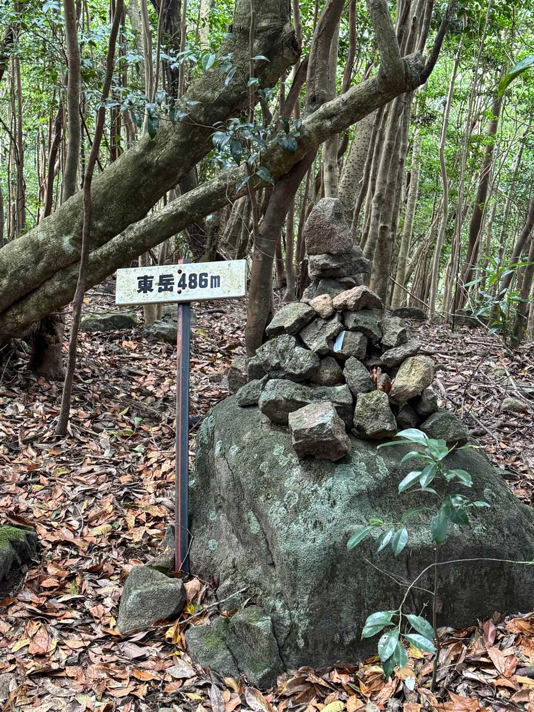 冠嶽神社-東岳-中岳-煙草神社登山口 周回コースの写真
