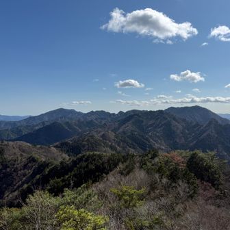 中央左：宇連山＠岩古谷山展望地