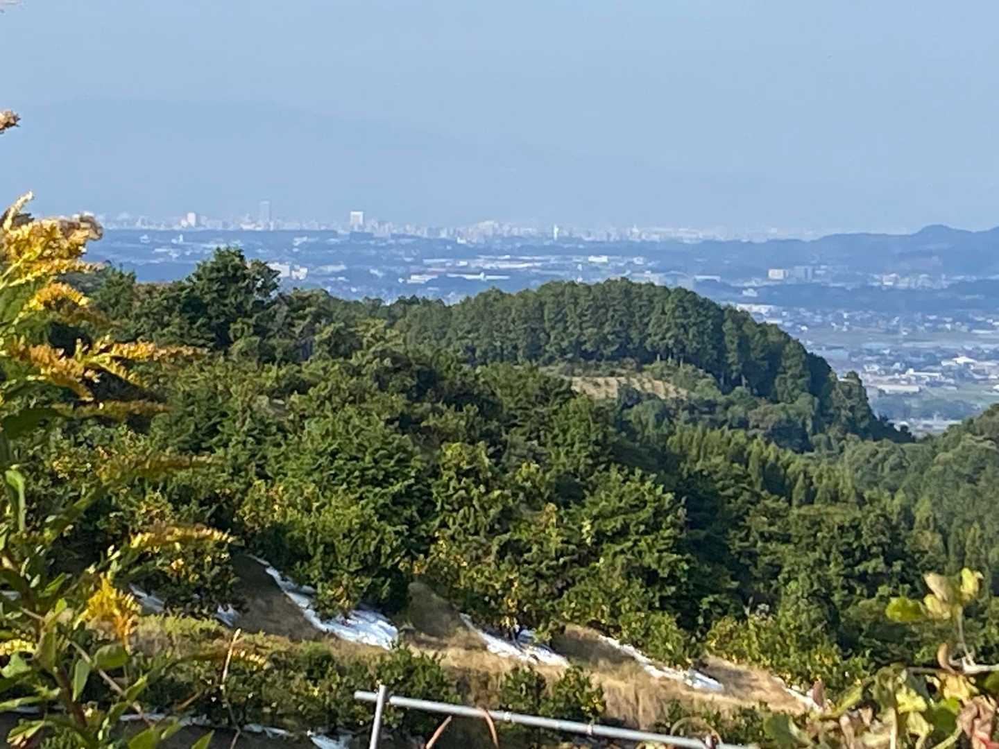 遠くに見えるのは
広川か、久留米あたりかな。