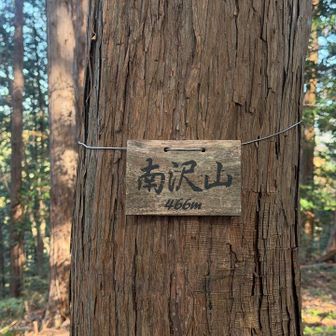 南沢山と書いて『なんざわやま』と読むらしい
またまた飯能百名山