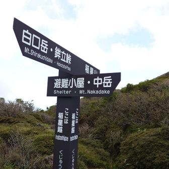 稲星越に戻り
協議の末、中岳に挑戦