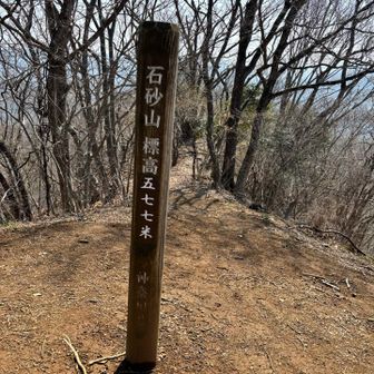 石砂山　到着しました♪
この日はギフチョウの個体数確認のため
たくさんの人が来ていました