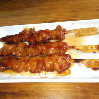 山頂で食べた焼き鳥