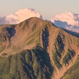 鷲羽岳モルゲンロート