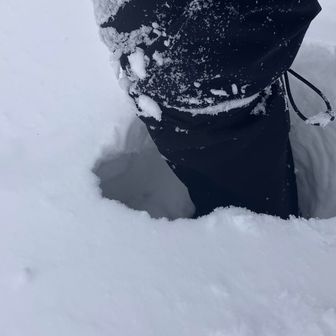 写真だとこう見えても膝くらい
深いところは膝上