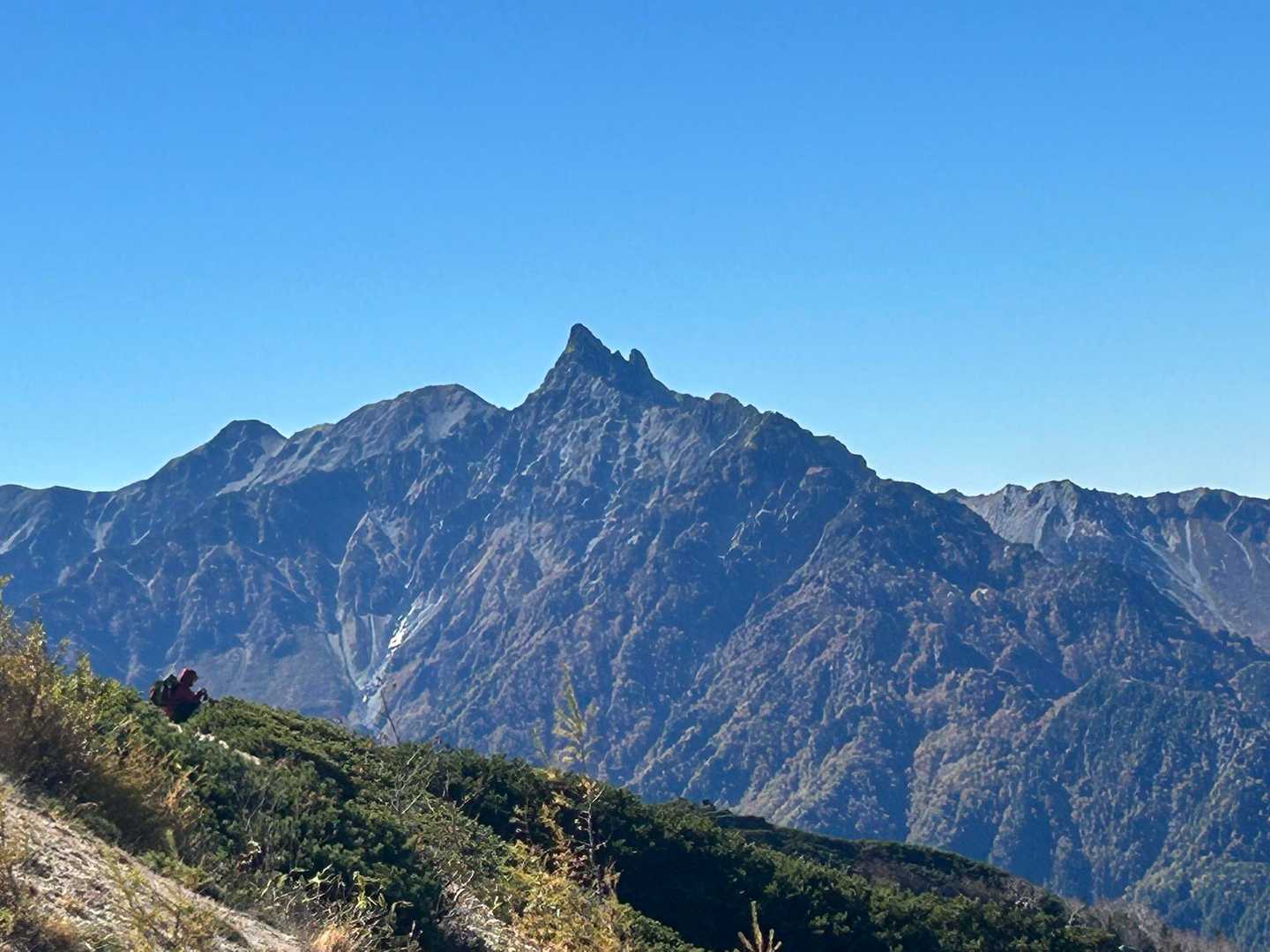 槍ヶ岳も見えたー！！