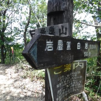 白岩への分岐