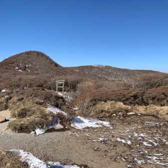 段原の雪が溶けていました。