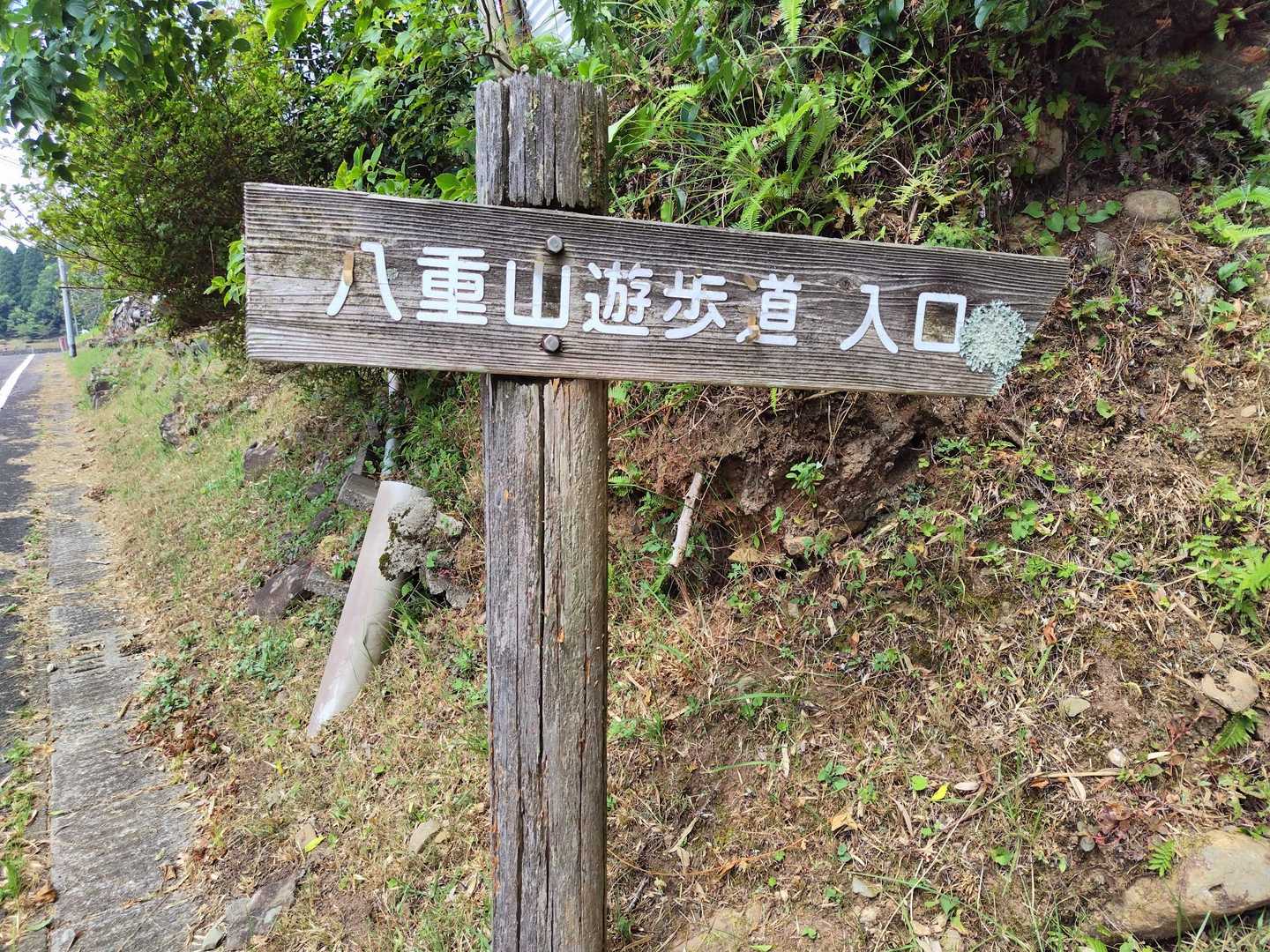 甲突川源流の登山口から
距離はないけど、急坂↗️あります。