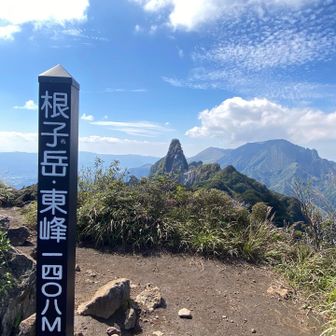 天狗峰と阿蘇高岳