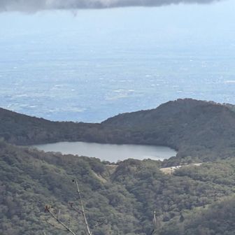 小沼全景　関東平野が霞む